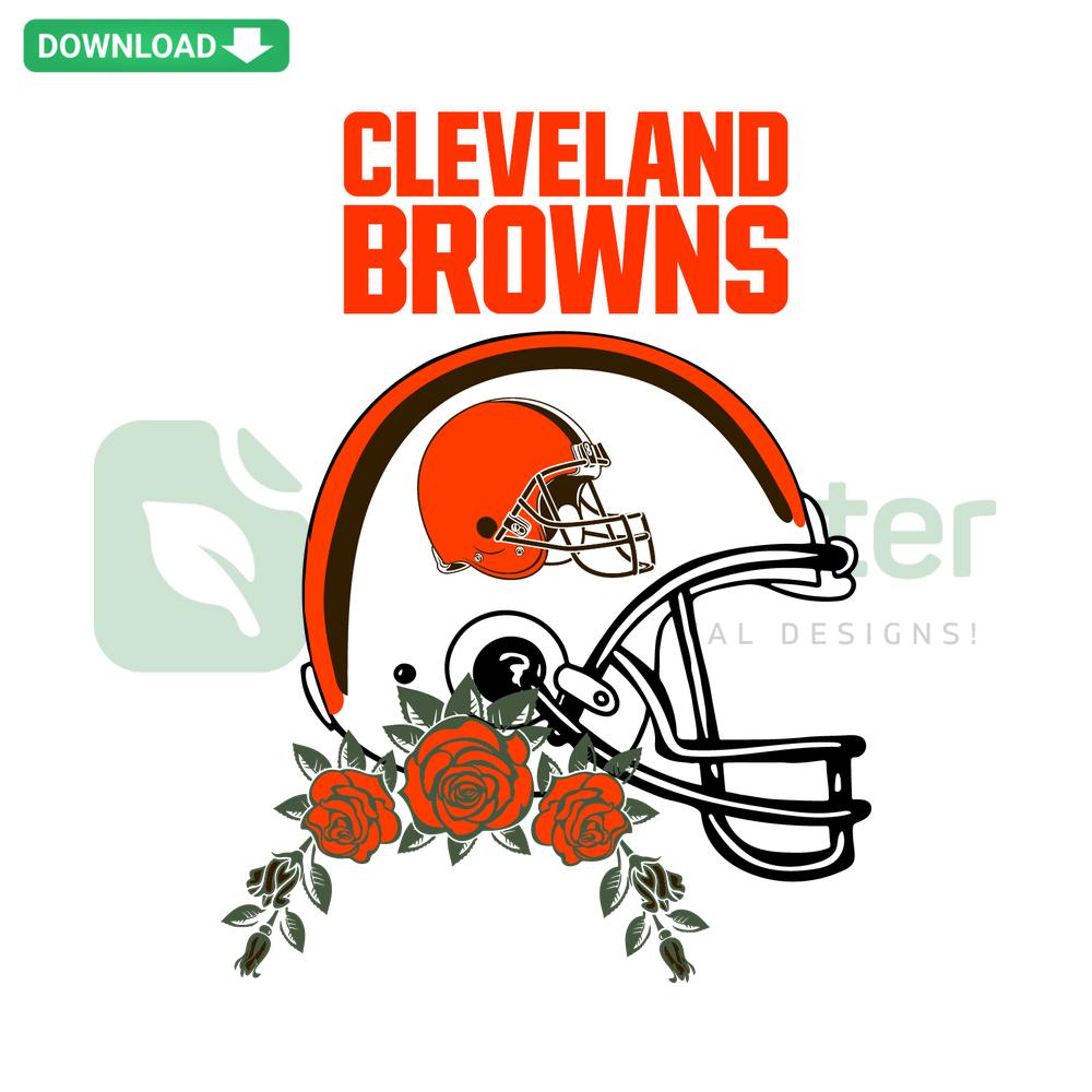 Cleveland Browns Helmet SVG, digital download for Cricut, featuring intricate pattern designs for crafts and DIY projects.