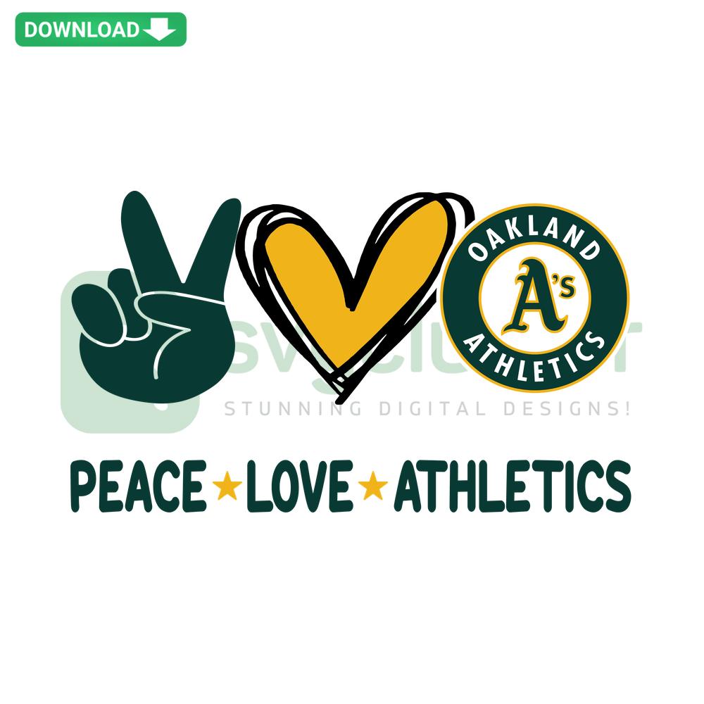 Colorful Peace Love Athletics SVG, digital download with vibrant peace sign, heart, and running shoe graphics, printable SVG files