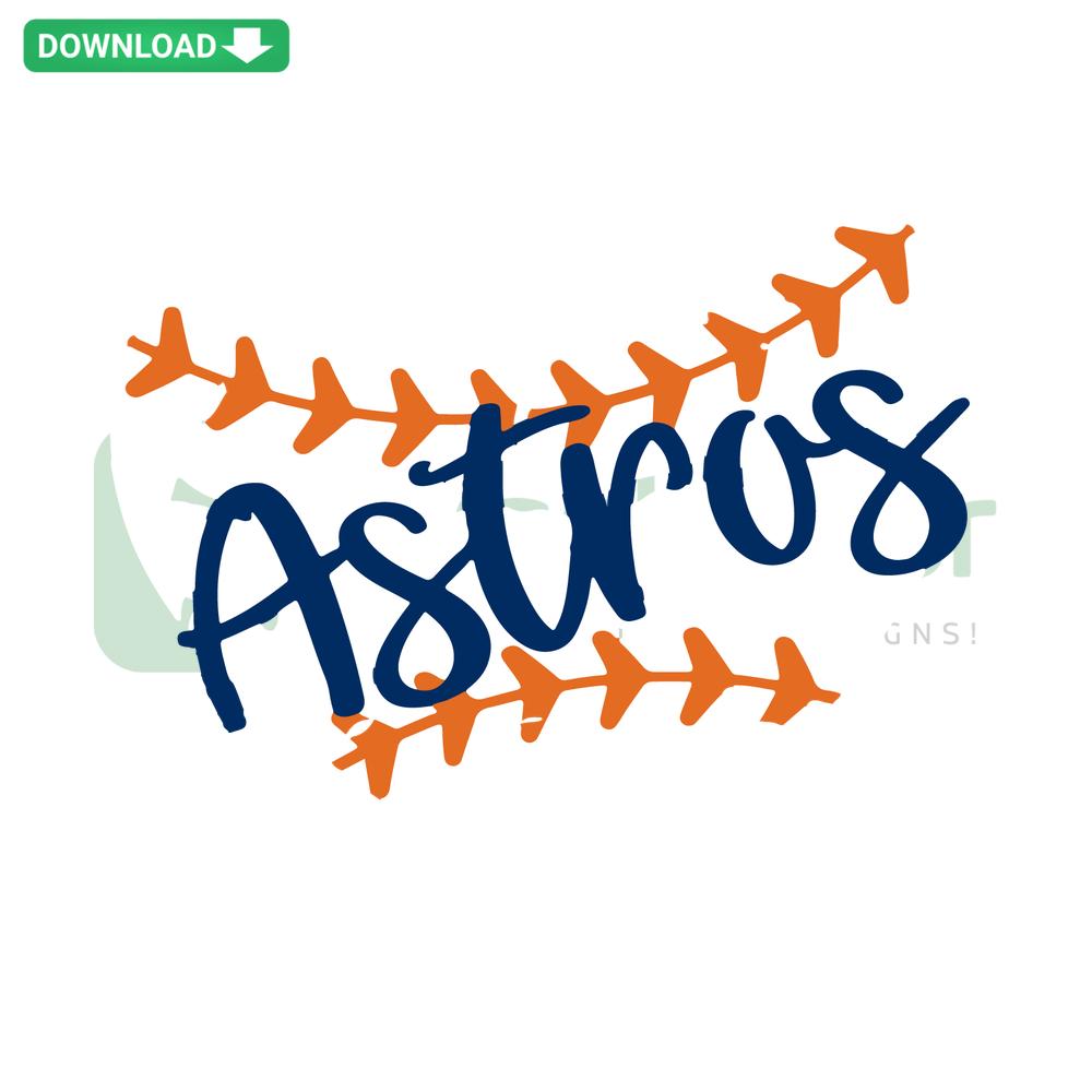 Houston Astros Baseball SVG Design, Digital Download for Cricut, MLB SVG Templates, Orange and Blue Team Logo