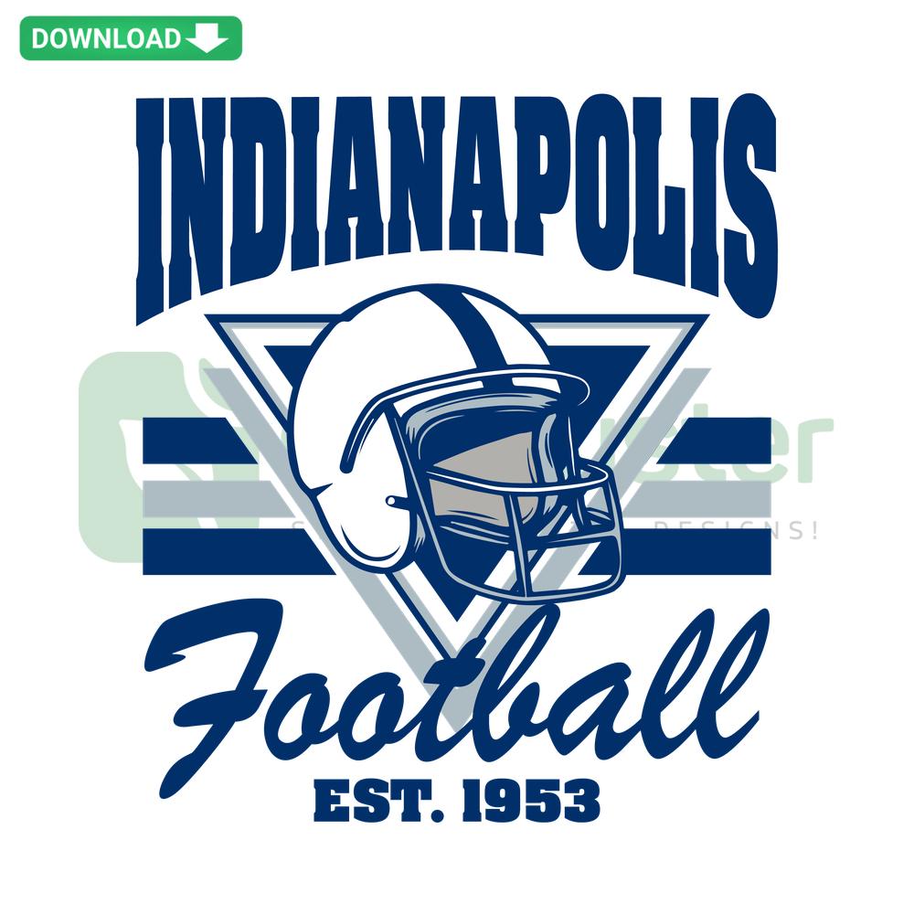Vintage Indianapolis Colts Football SVG Design for Cricut, Instant Download, Colts Logo, Retro Style Football Graphic.