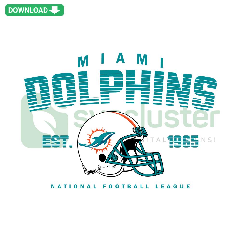 Miami Dolphins NFL Logo SVG Template, Card Design, Editable Vector for Sports Enthusiasts, Football Team Graphics