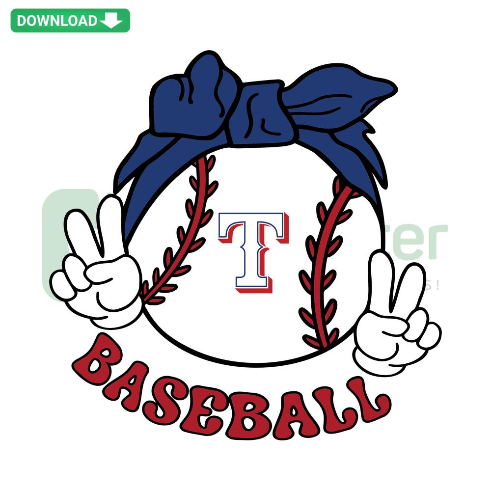 Texas Rangers Baseball Logo SVG, MLB Team SVG, SVGCluster Digital Asset, High-Quality Sports Vector, Texas Rangers Emblem