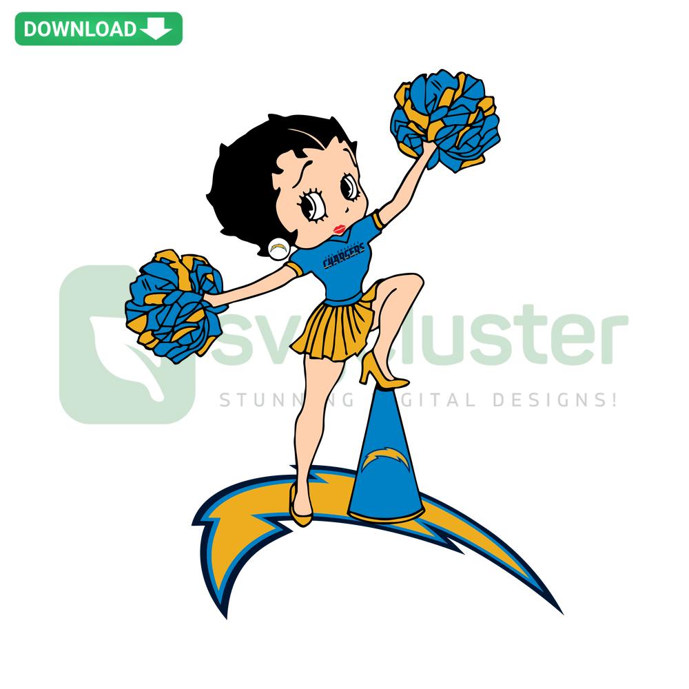 Los Angeles Chargers Fangirl SVG, Digital Download, Premium Graphic featuring Chargers logo, perfect for fans and crafting projects.