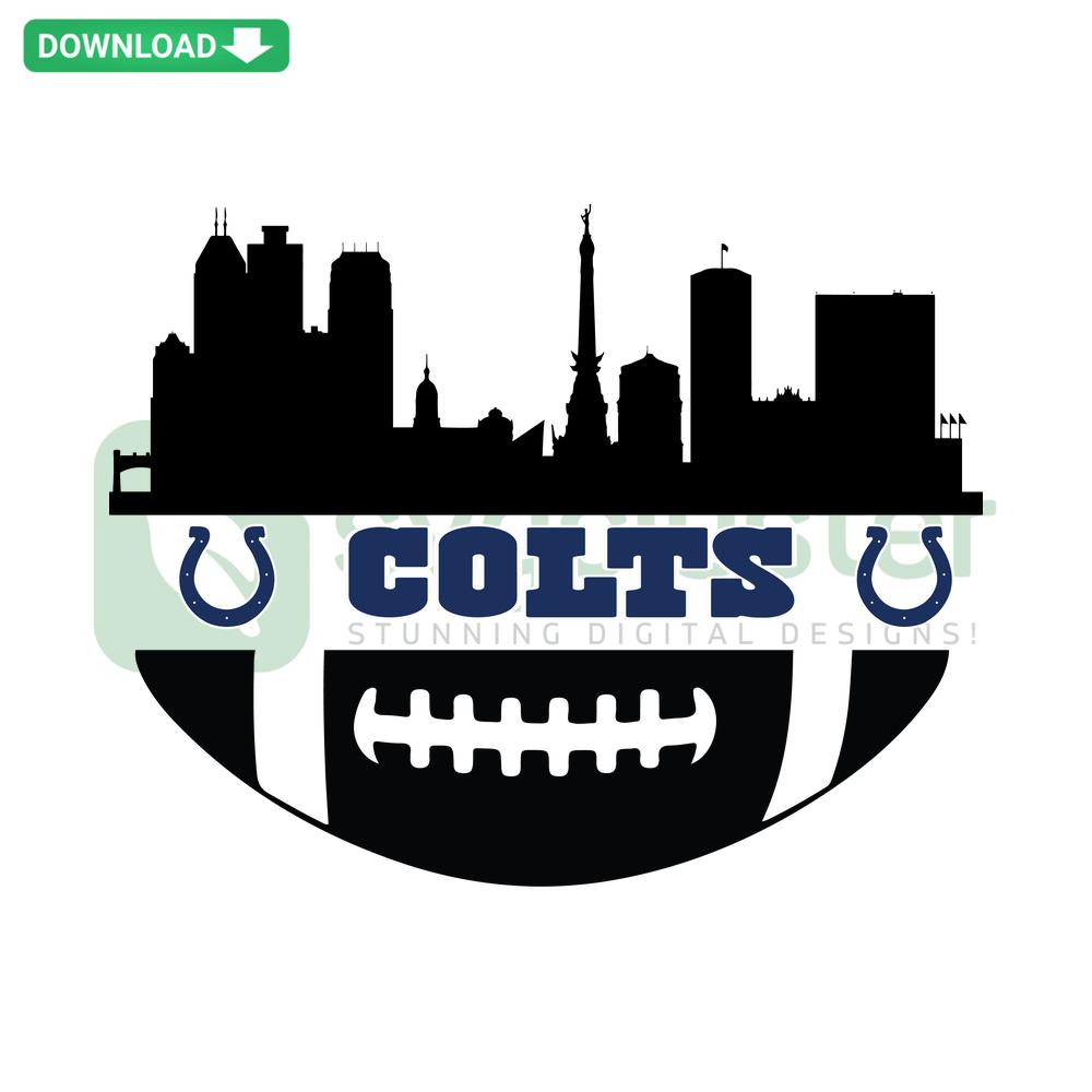 Indianapolis Colts NFL Football SVG, Cut File Design, Team Logo, Silhouette, Vector Art, Cricut, DIY Craft, Sports Fan Art