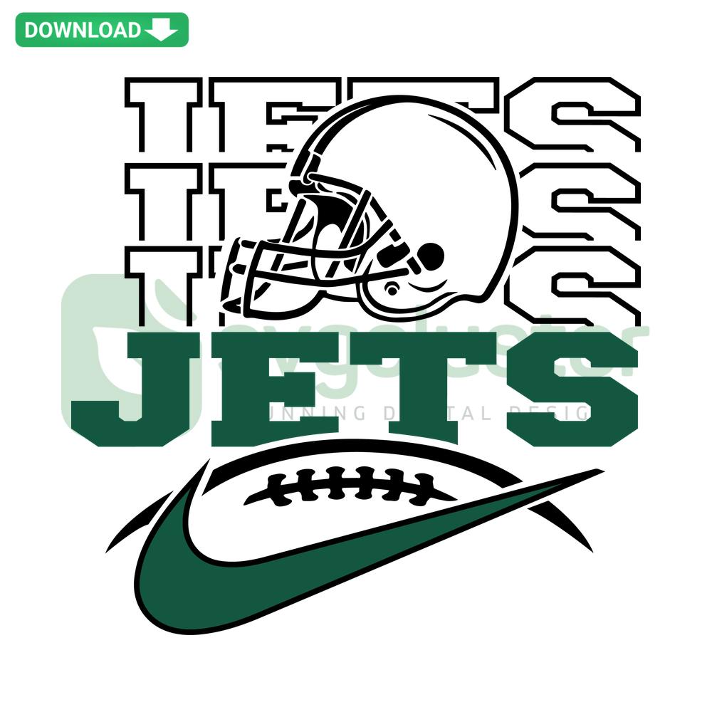Retro New York Jets Helmet SVG Download, High-Resolution Vintage Design, Perfect for Crafts, DIY Projects, NFL Fans.
