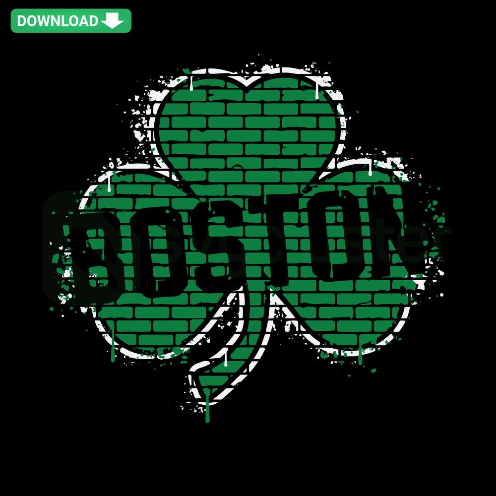 Retro Boston Brick Wall SVG Download, Premium SVG Graphics, Vintage Brick Pattern, High-Resolution Digital Design for Craft Projects.