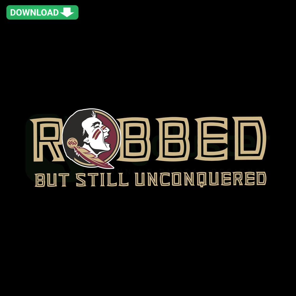 Florida State Seminoles SVG Design: Robbed But Unconquered, Ideal for Designers, Sports-themed Digital Resource