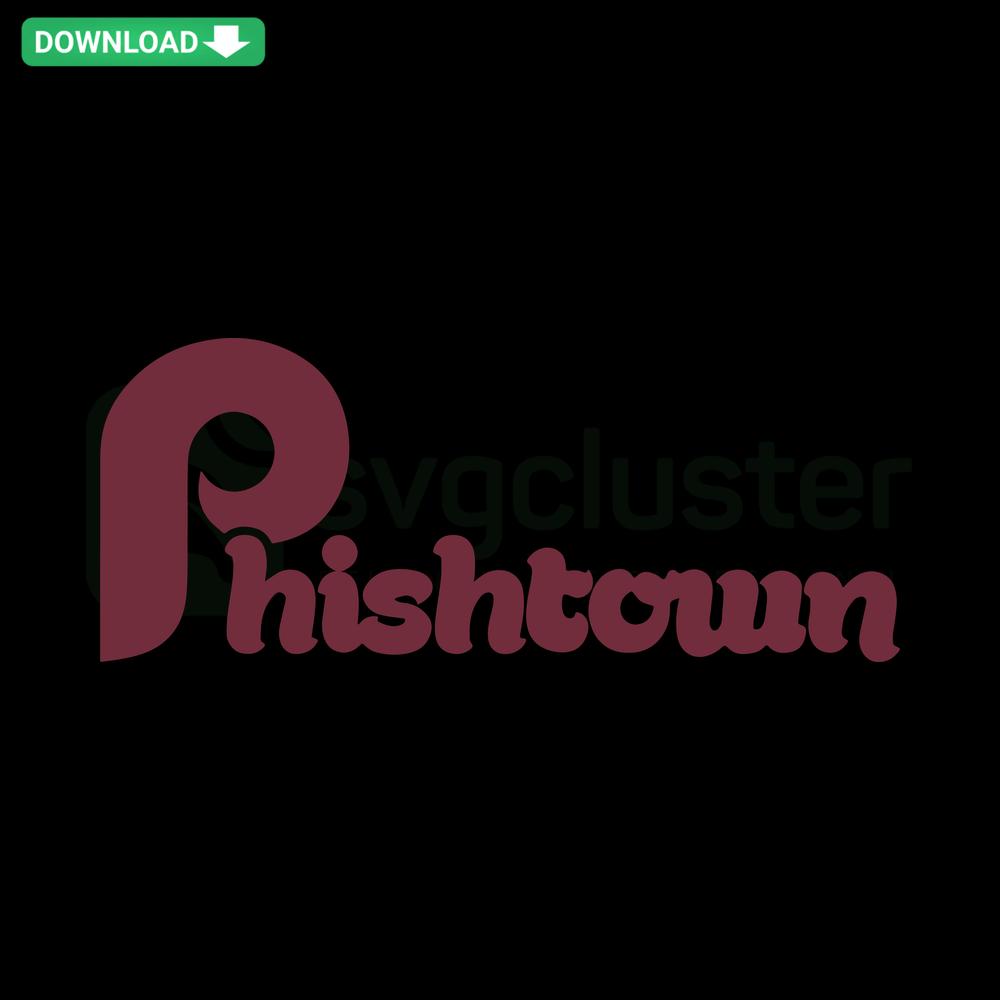 Phishtown Phillies SVG Collection: Digital baseball design featuring the Philadelphia Phillies logo for home decor or crafting.