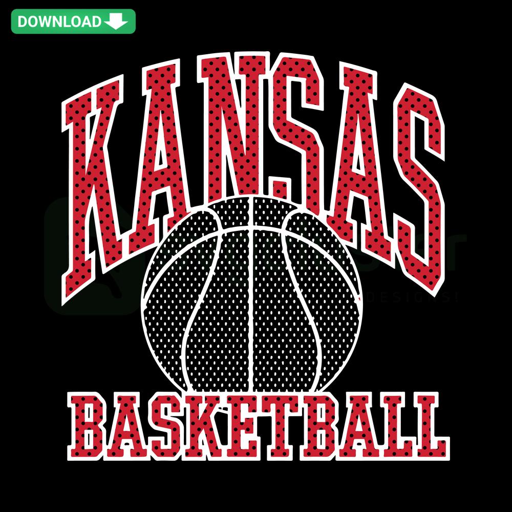Kansas Basketball Vintage NCAA SVG, Custom Digital Download, Retro Jayhawks Logo, College Sports Design, DIY Craft Files