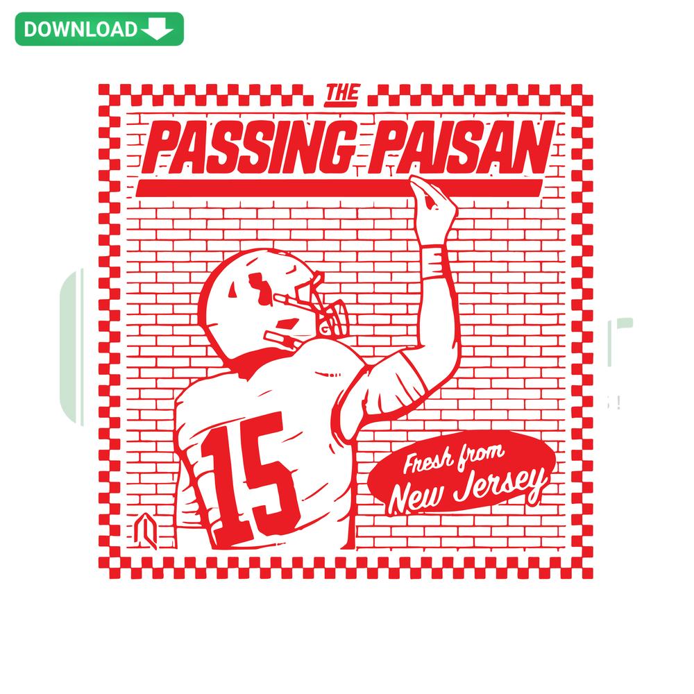 Tommy Devito Cutlets SVG Design: Giants football helmet, paisan theme. Perfect for craft projects, digital downloads.