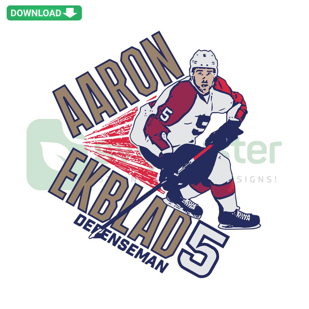 Aaron Ekblad Florida Panthers SVG, NHL Player Digital Design, SVGCluster, Hockey Vector Art, Ekblad SVG File