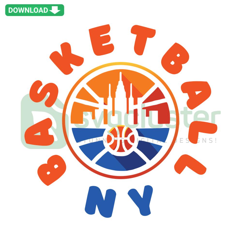 NY Knicks Basketball SVG, Editable Digital Download, Team Logo Design, Vector Graphics, Sports Fans Cricut Silhouette.