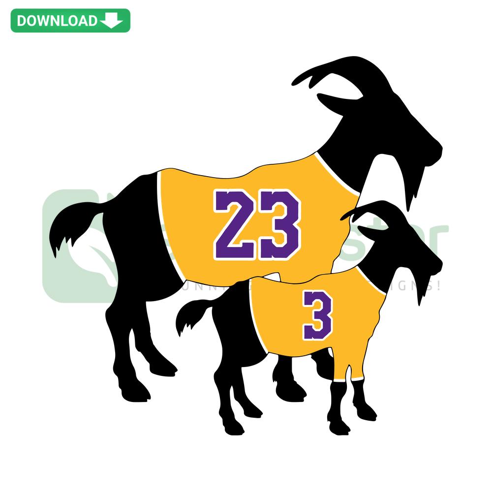 Lakers GOATS SVG: Iconic NBA Los Angeles Basketball Legends, Cricut-Ready Digital Download File, Perfect for Crafts