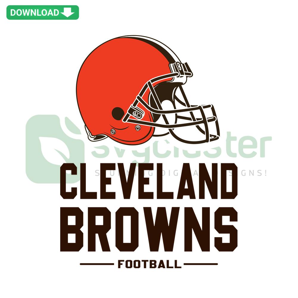 Vintage Cleveland Browns Helmet SVG, SVG Design Resources, Digital Download for Designers, Retro Football Graphic