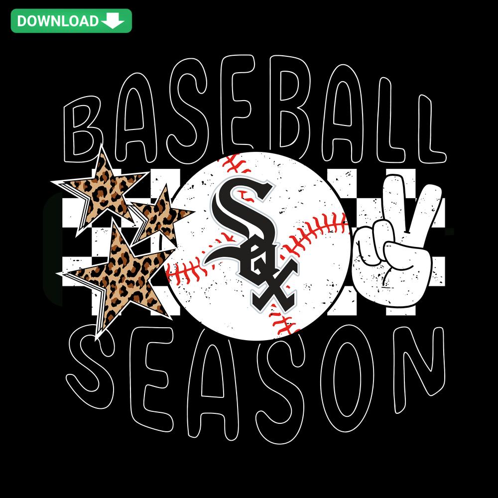 Chicago White Sox SVG design, perfect for scrapbooking and baseball season crafts. Instant digital download.