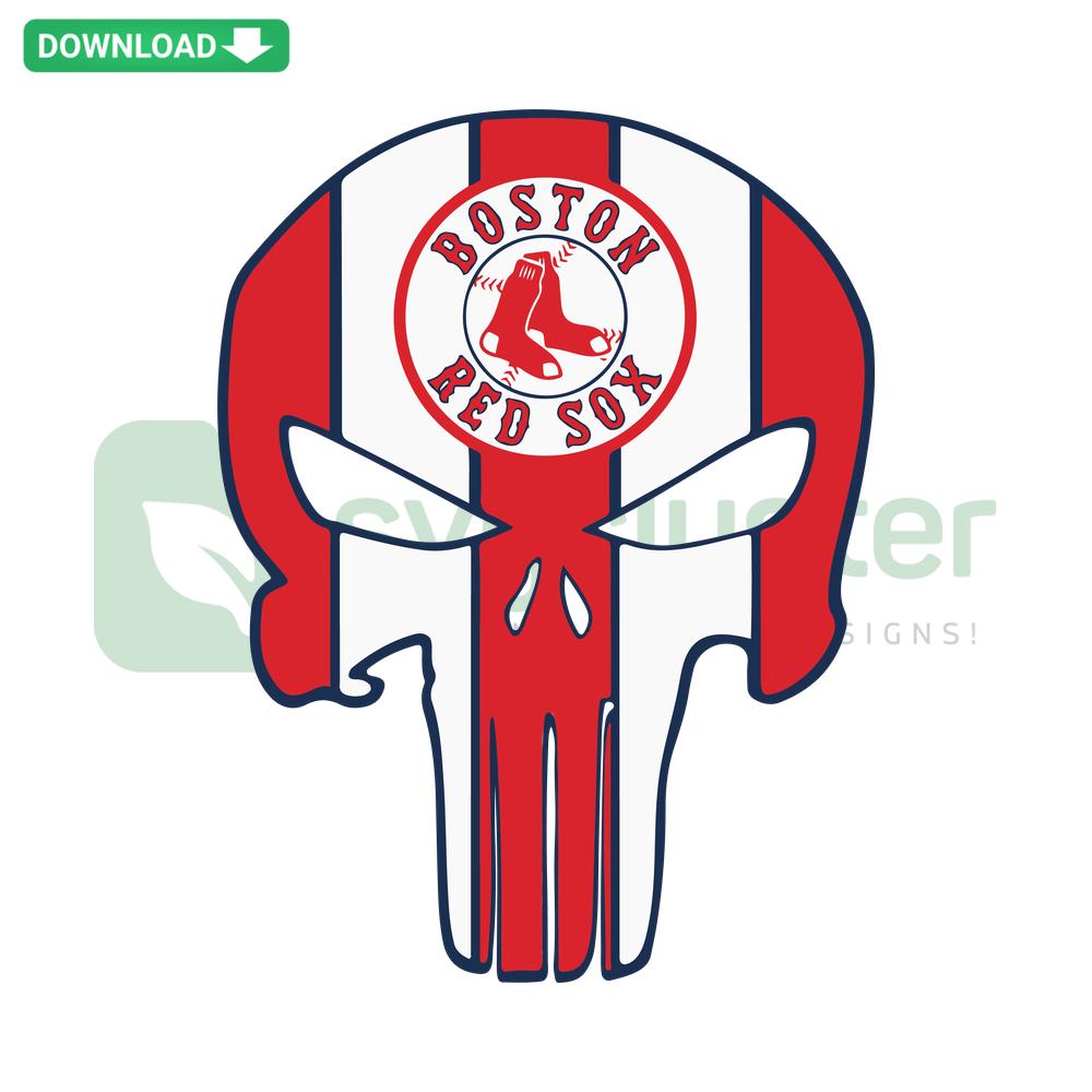 Boston Red Sox Skull SVG: Premium Graphical Design, Perfect for Crafting. Unique Baseball-Themed Digital Art Download.