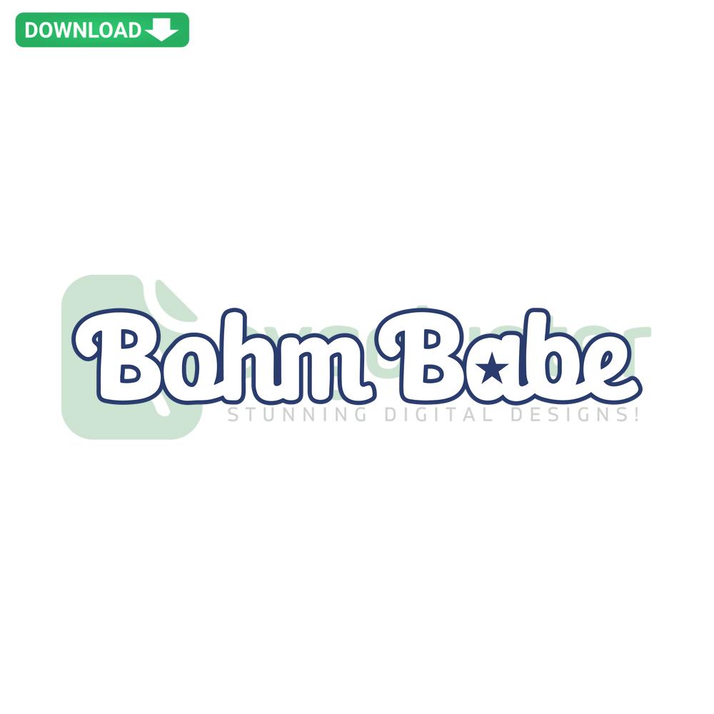 Bohm Babe Philadelphia Phillies Baseball SVG: Vector design digital download featuring stylish baseball-themed graphics.