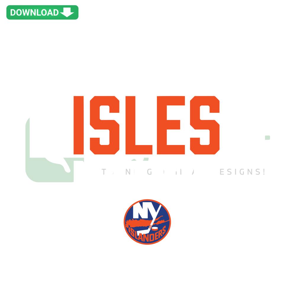 Islanders 2024 Playoffs ISLES Nation SVG Digital Download, Blue and Orange Cricut Templates, Hockey Fan Design, Instant Download