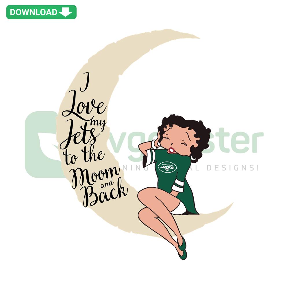 Heart with Rocket, I Love My Jets To The Moon And Back text, high-res SVG; perfect for space, jets, moon-themed crafts.