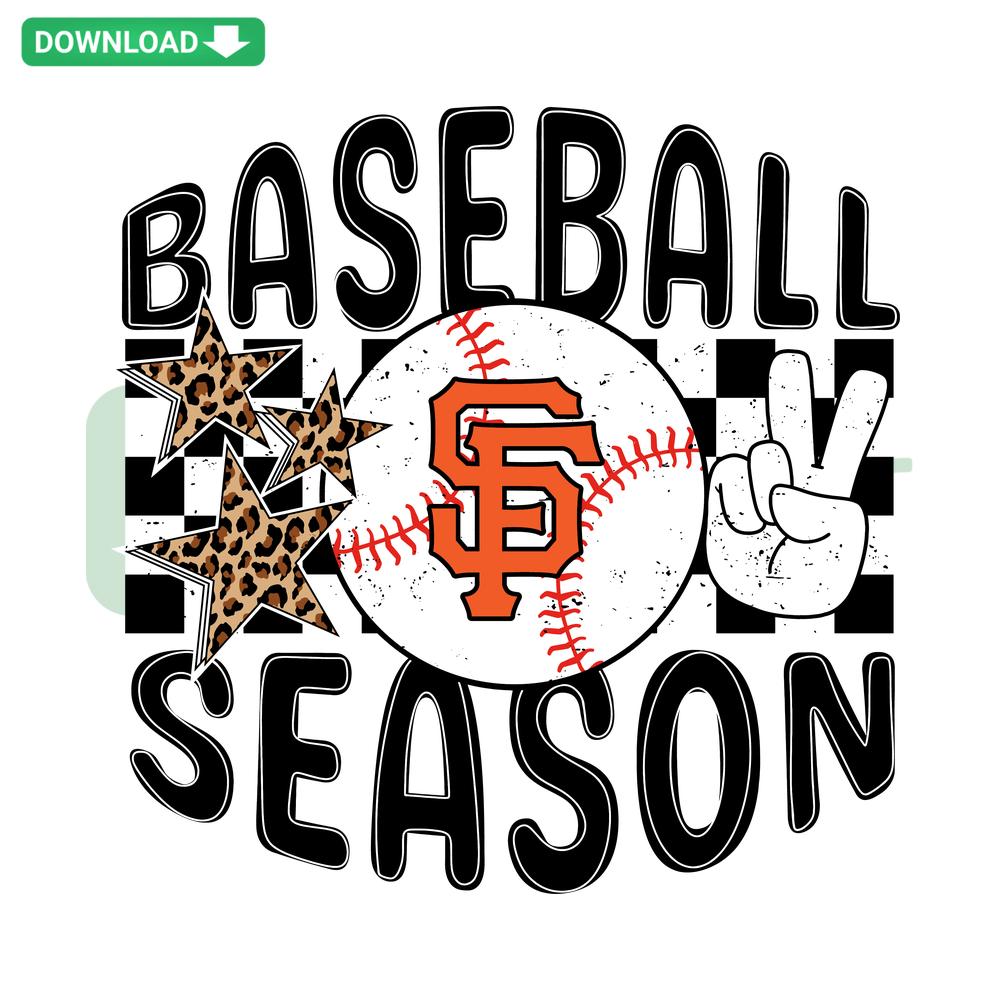 San Francisco Giants Baseball SVG, Cricut-ready digital download featuring team logo and bat design for craft projects.