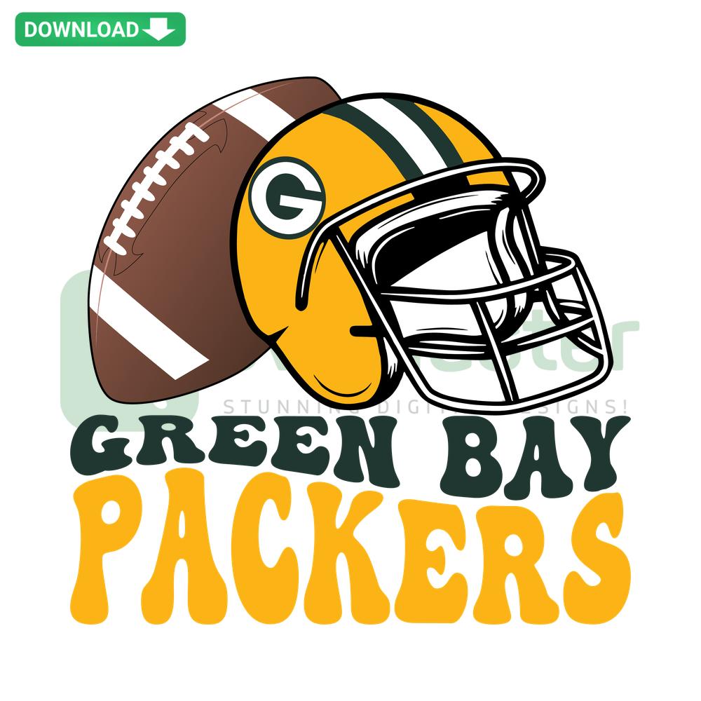 Green Bay Packers Helmet SVG, Football Digital Download, Home Decor, Sports Themed Design, NFL Licensed Artwork
