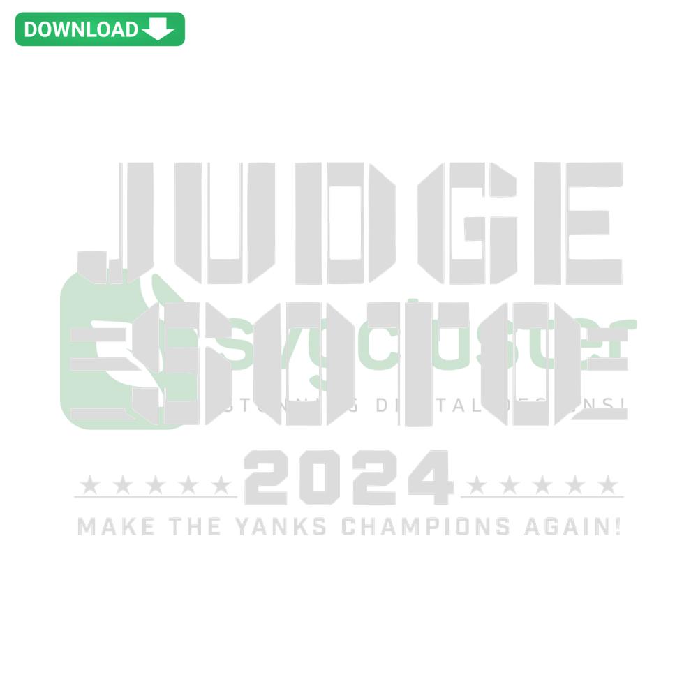 Make The Yanks Champions Again Judge Soto SVG design, features bold text and baseball elements, perfect for New York sports fans.