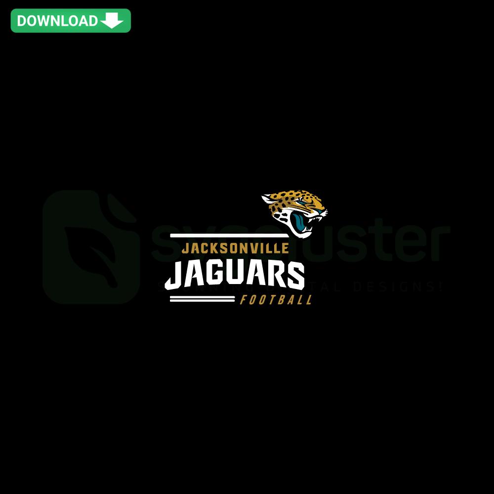 Jacksonville Jaguars Football SVG Digital Download, featuring jaguar logo and team colors. Perfect for Cricut crafting projects.
