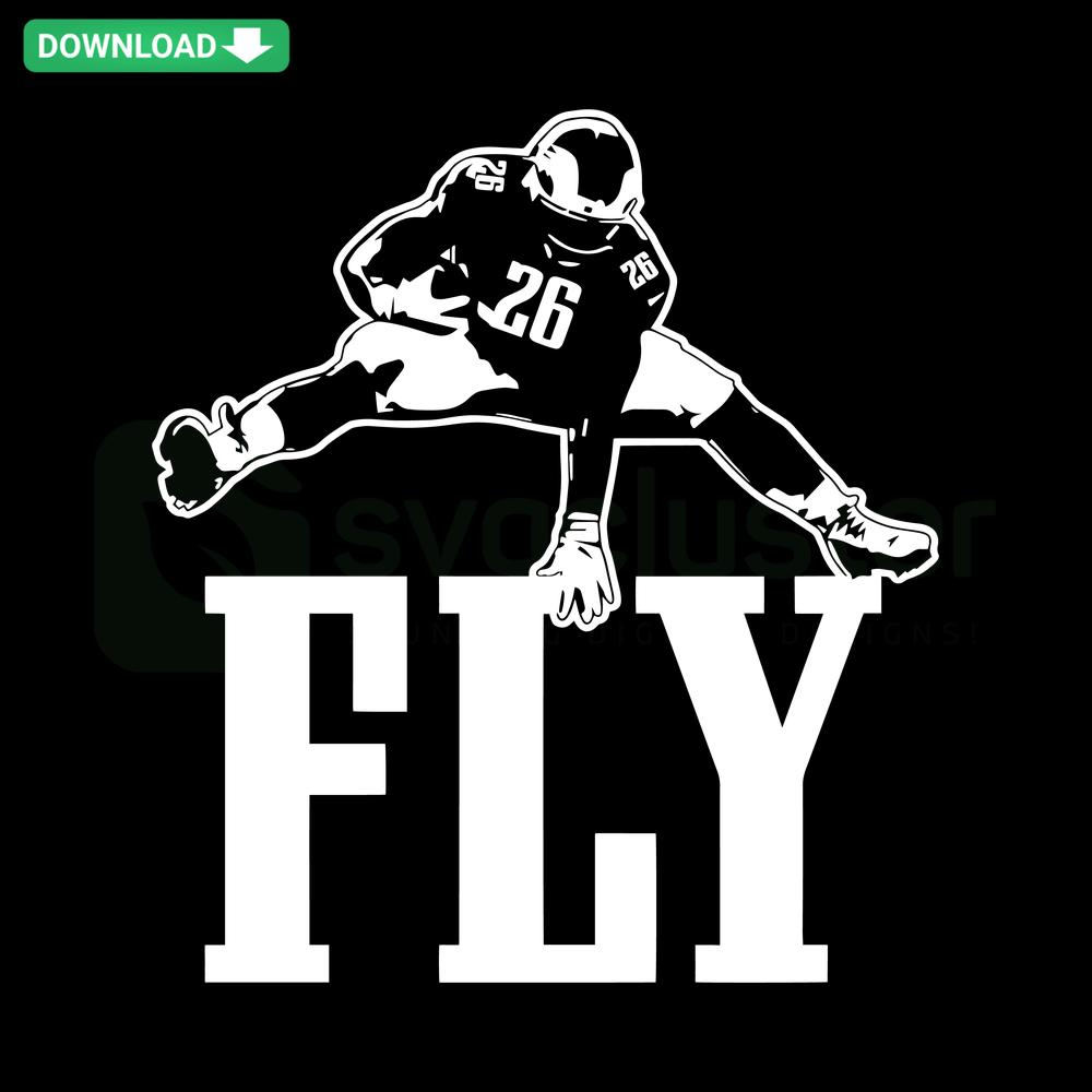 Philadelphia Eagles Player 26 Football NFL SVG, Digital Design Download, Sports Clipart, Instant File for Fans & Crafters
