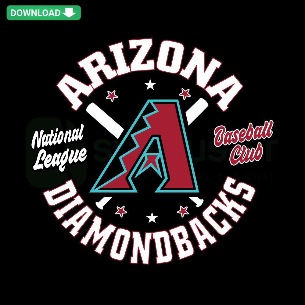 Arizona Diamondbacks Baseball Club SVG design featuring team logo, ideal for T-Shirts. Perfect for sports fans, SVG files, New Era.