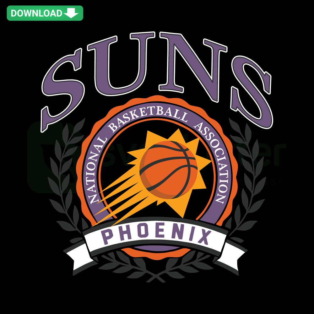 Phoenix Suns NBA SVG Design, Craft Printable, Phoenix Basketball Logos, Suns SVG, Sports Vector Art, NBA Fan Craft Décor.