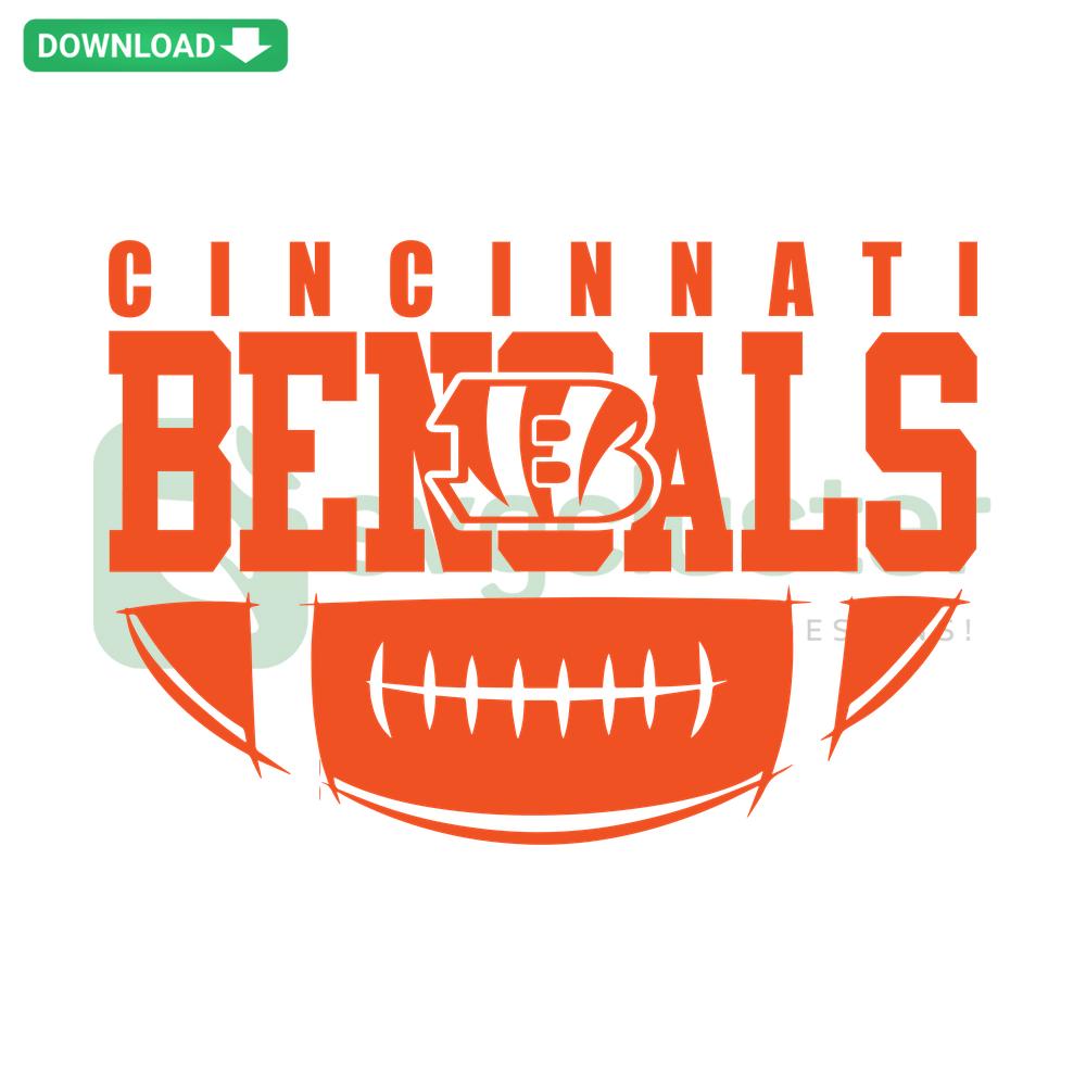 Cincinnati Bengals Football SVG Design, Instant Digital Download for Designers, Versatile Logo Art, Perfect for Sports Projects.