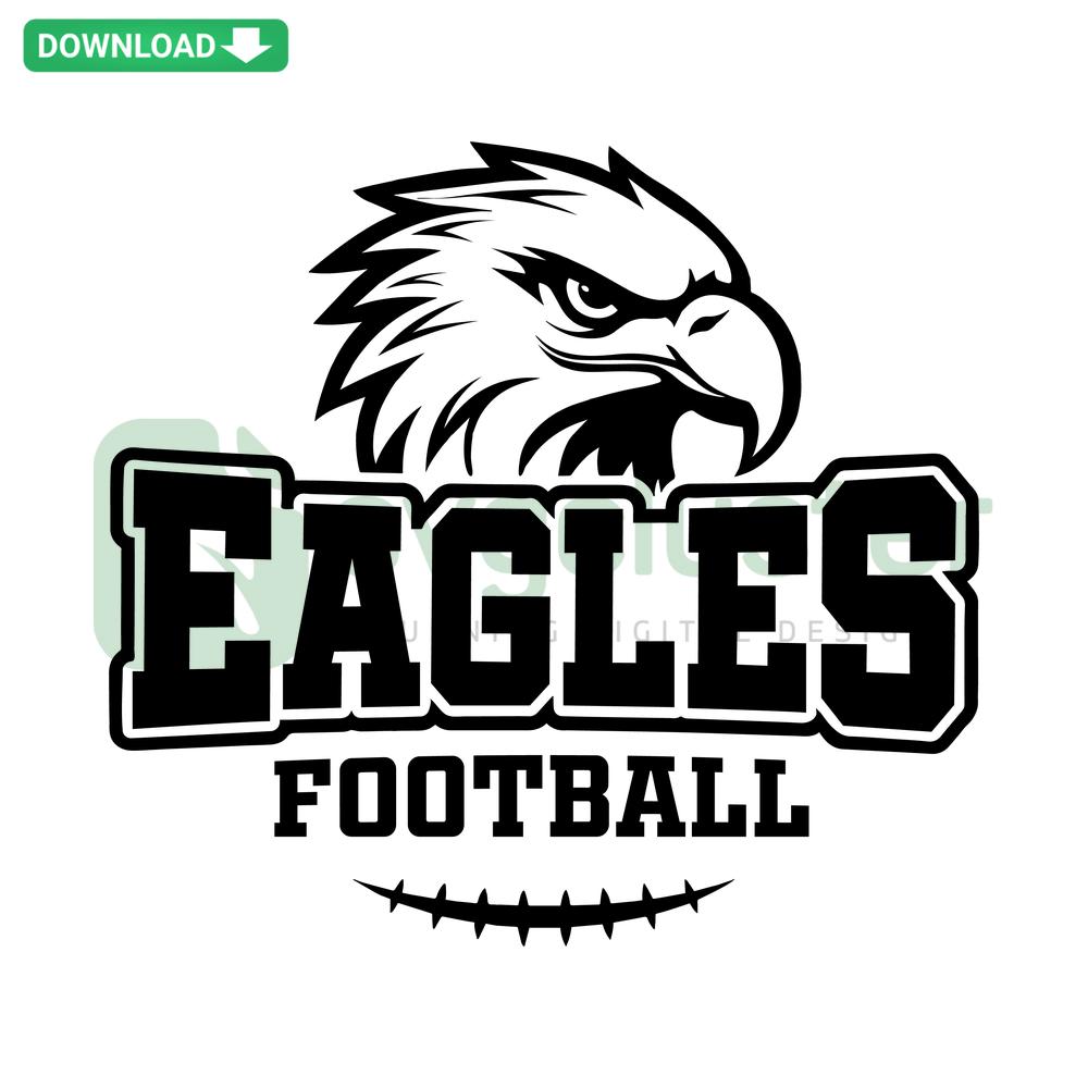 Eagles Football NFL SVG Cricut Design Download - Philadelphia Eagles logo, perfect for scrapbooking and crafting projects.