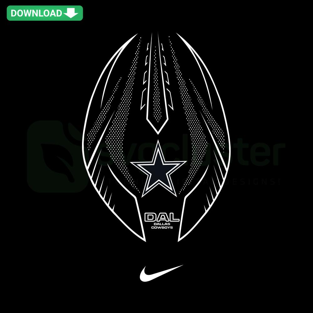 Dallas Cowboy NFL Rugby SVG graphic, perfect for Cricut & Silhouette crafting projects, featuring team logo & colors.