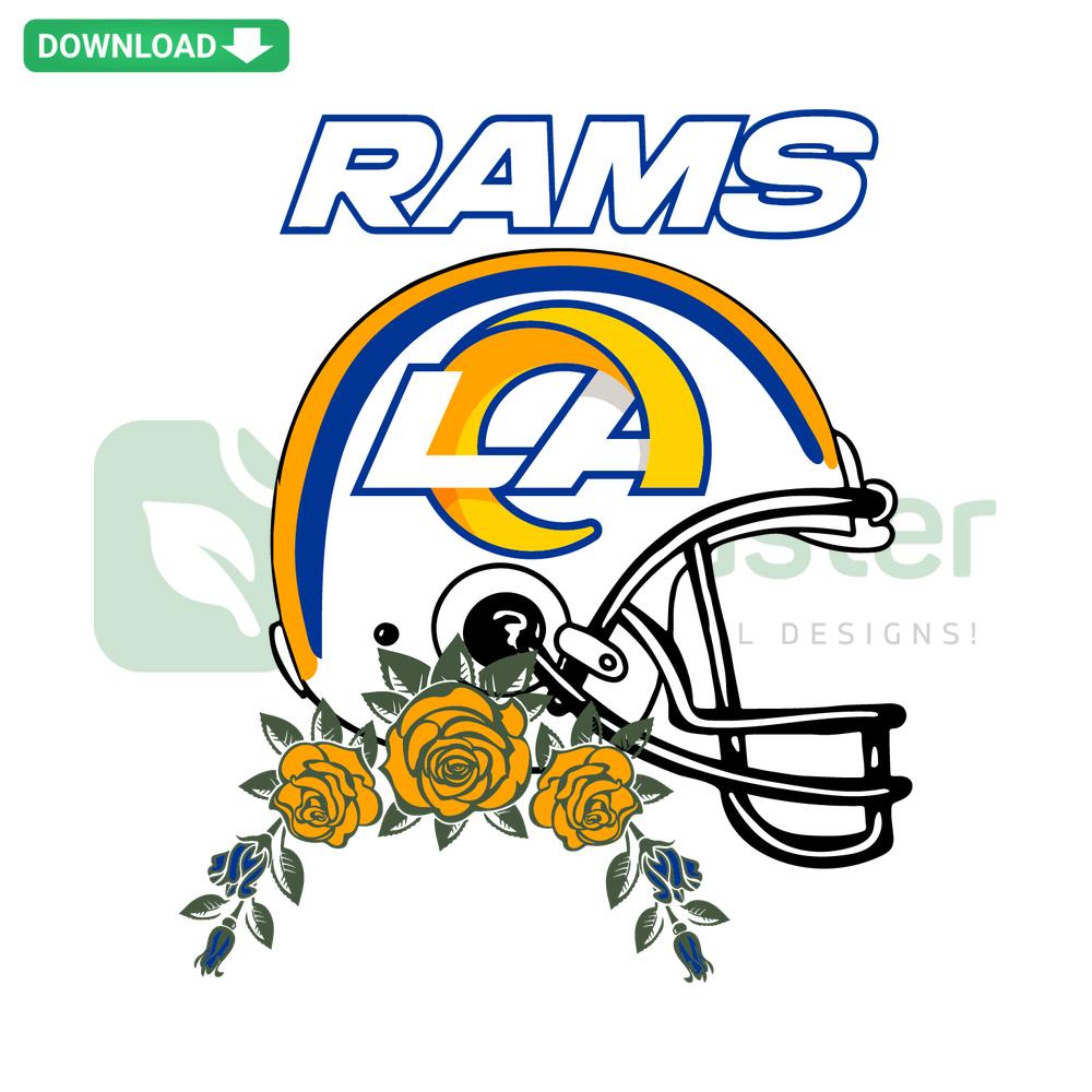 Los Angeles Rams Helmet SVG Cricut Digital Download, Vector Design, Perfect for Crafting and Fan Apparel