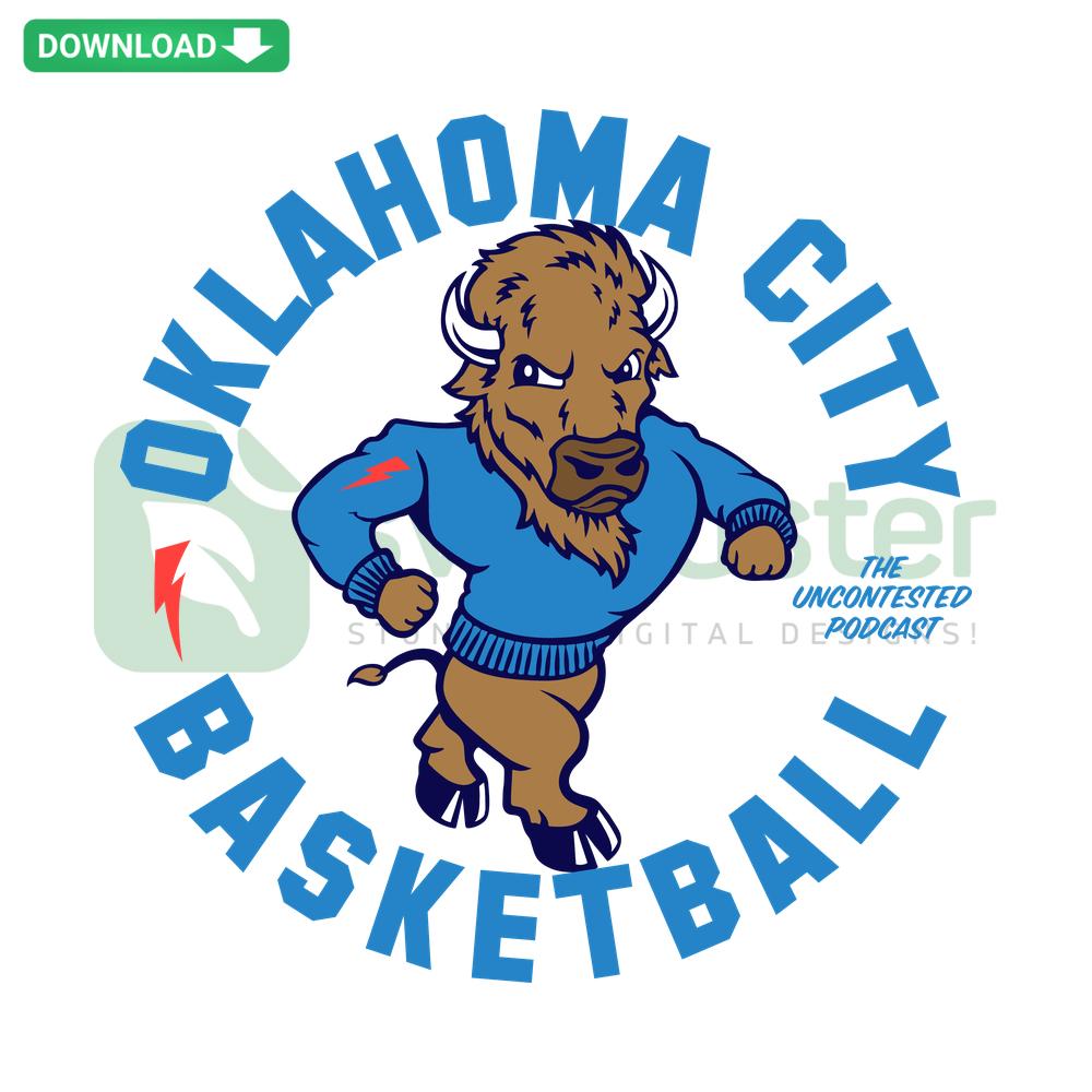 Oklahoma City Basketball Mascots SVG, Cricut Files; Team Mascot Design, Vivid Colors, Digital Download for Crafting