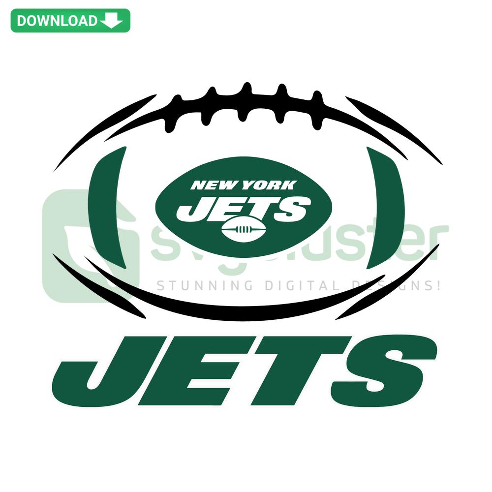 High-Resolution New York Jets Football SVG Download: Team Logo, Green and White Colors, Digital Graphic for DIY Designs