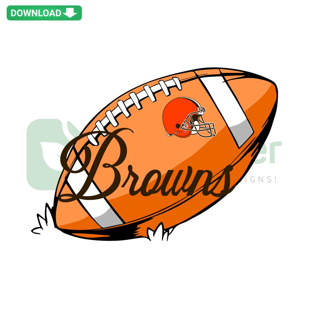 Cleveland Browns football helmet SVG design; digital download for crafting, DIY projects, NFL fan art, vector graphic format.