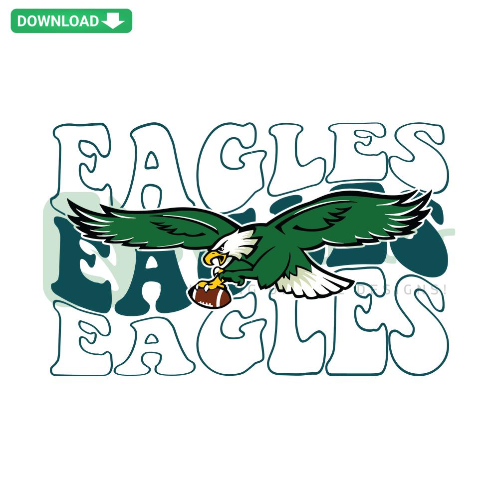 Eagles Football NFL Team SVG Cricut Design, Instant Digital Download, Philadelphia Eagles Logo, Sports Cut File, DIY Craft