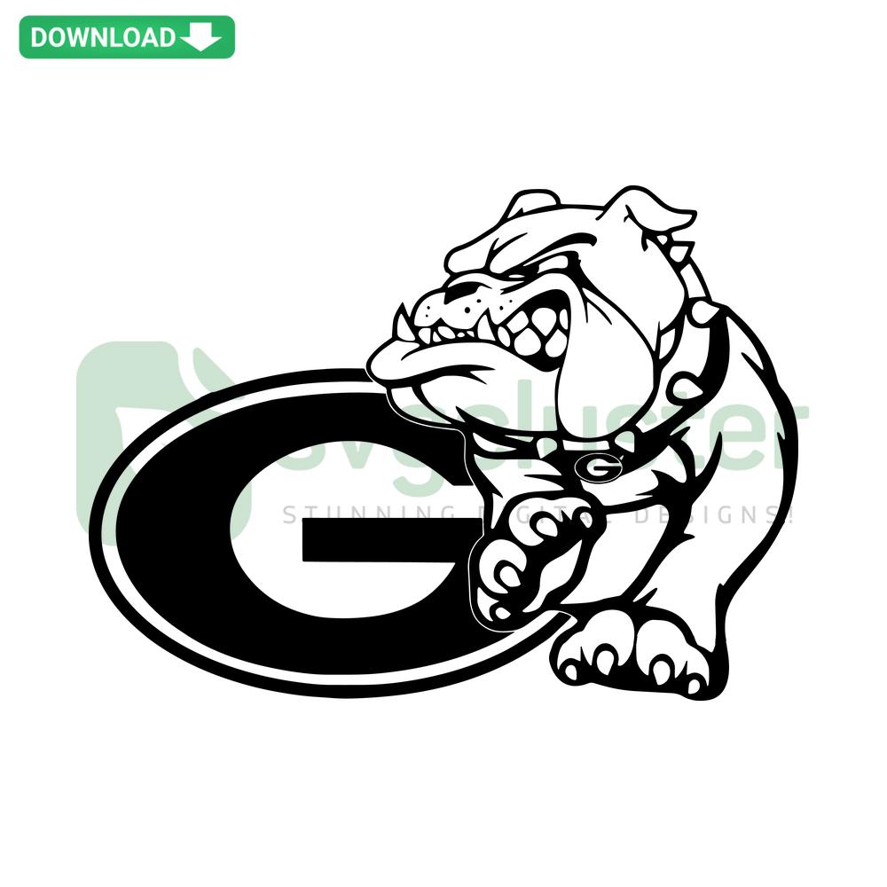 Georgia Bulldogs SVG Digital Download: College Football SVG File Collection with Iconic Team Logo and Mascot Graphics