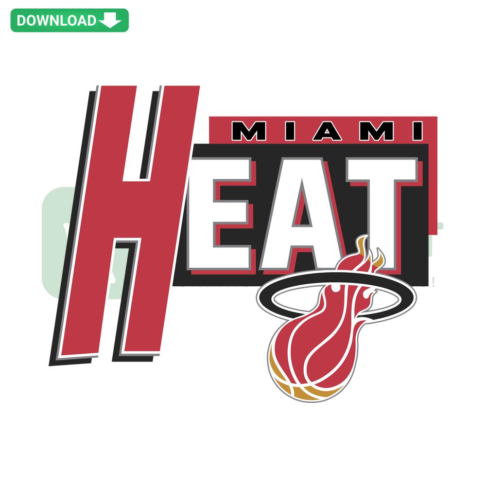 Vintage Basketball Miami Heat SVG for Cricut, Retro Design featuring Team Logo, Digital Download Templates for DIY Crafts