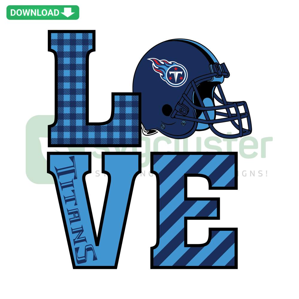 Tennessee Titans Helmet SVG Digital Download - Editable File, NFL Team Logo, Love Theme, Perfect for Cricut & Silhouette Users