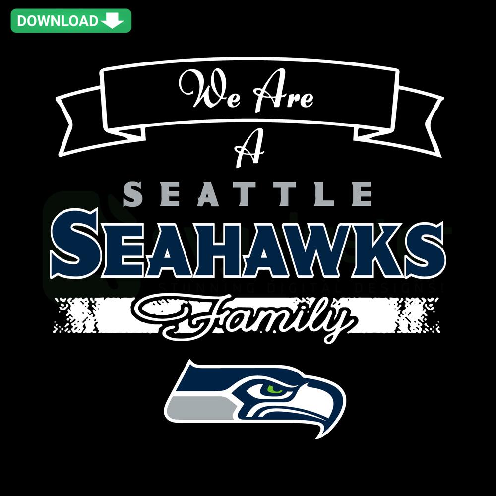 Seahawks Family SVG Design, Premium SVG for Designers, Digital Seahawks Fan Art, Football Team SVG Download