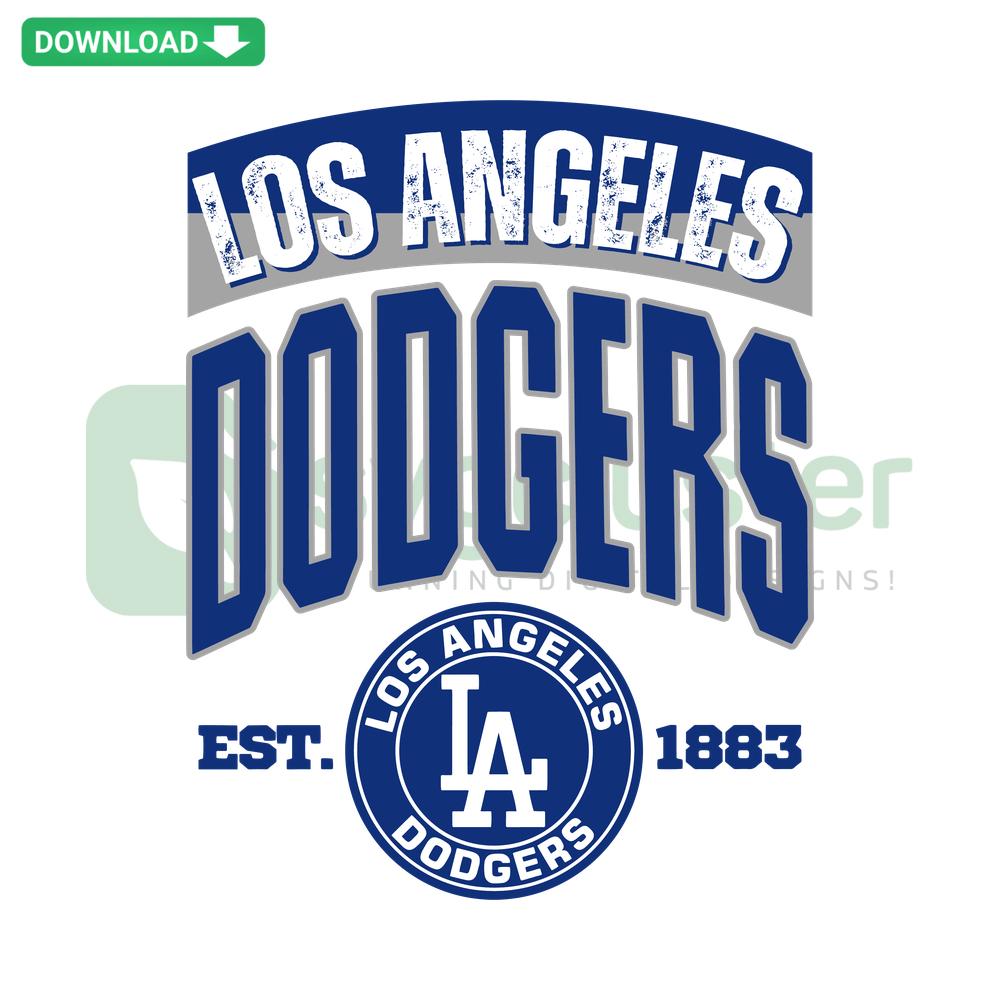 Vintage Los Angeles Dodgers Circle Logo SVG, Instant Cricut Download, Retro Baseball Design, Digital Cricut File.