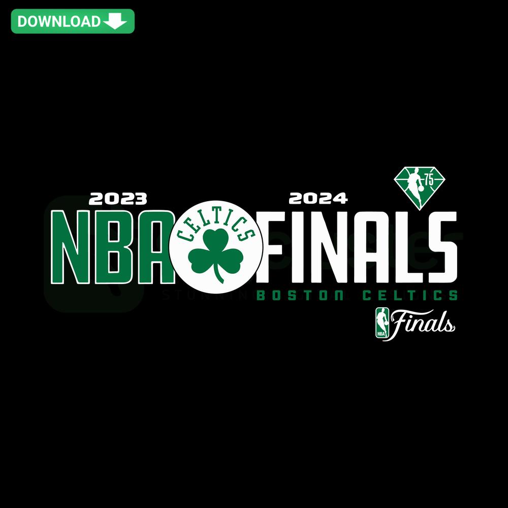 Boston Celtics 2024 NBA Finals SVG: Stylish, high-quality digital download for designers; perfect for sports-themed projects.