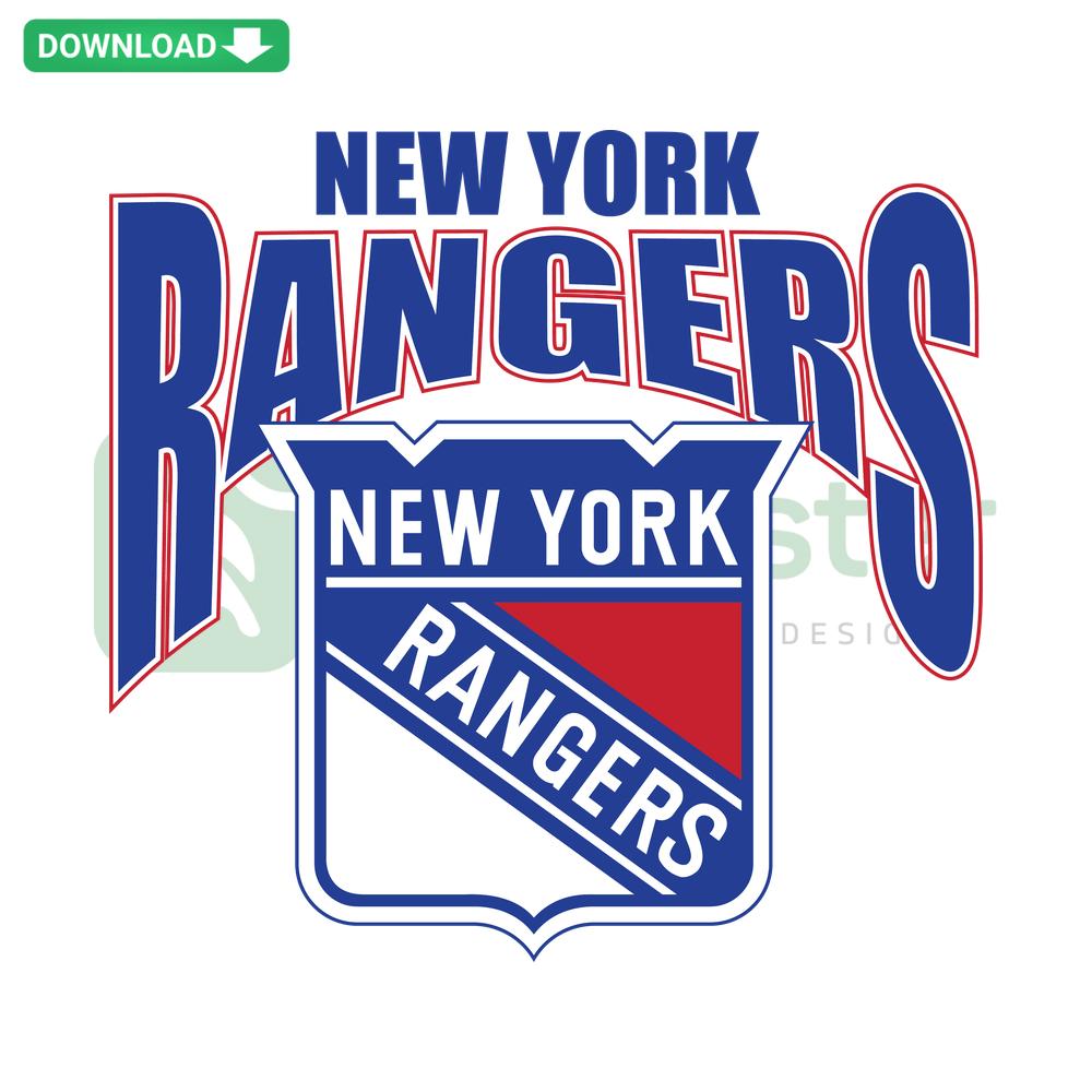 New York Rangers SVG Cricut Digital Download - Blue Red Team Logo, SVG Cut Files for DIY Crafts, Hockey Themed Graphics