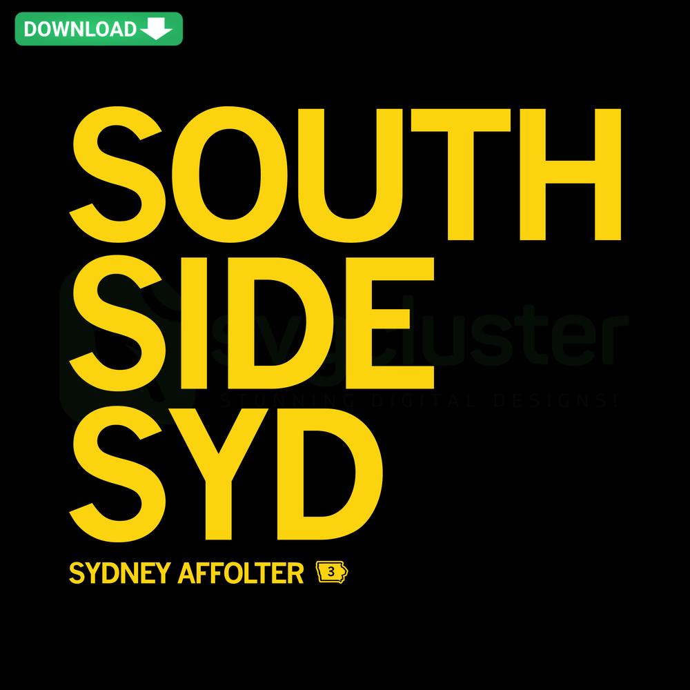 South Side Syd Iowa Hawkeyes Basketball SVG, Editable File, featuring team logo, basketball elements in vector design.