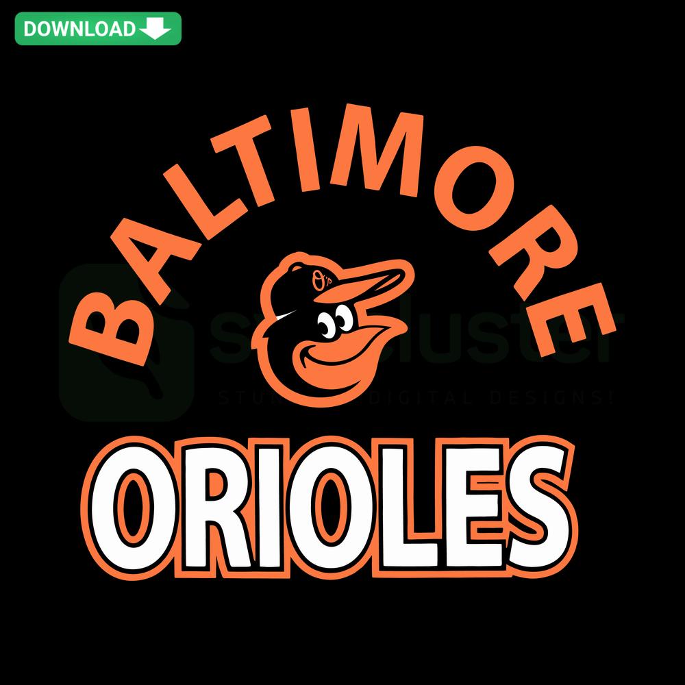 Baltimore Orioles MLB logo SVG, vibrant printable design, perfect for crafting, fan merchandise, and DIY baseball projects.