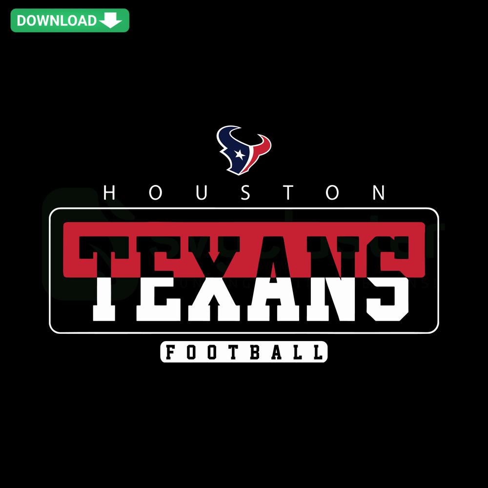 Retro Houston Texans football SVG design with vintage typography, printable digital download for crafts and DIY projects.