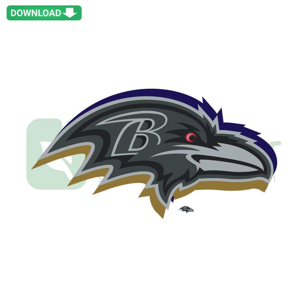 Baltimore Ravens Charcoal SVG Digital Download, Stylish New Era Football Craft Design, Perfect for DIY Projects and Fan Gear