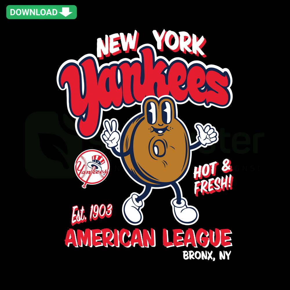 New York Yankees American League 1903 SVG, vintage baseball logo, SVG files for commercial use, classic sports design